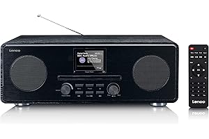 Lenco DAR-061 Dab+ radio CD – Bluetooth 5.0 – odbiornik Dab+ i FM PLL – wyświetlacz LCD – dwie godziny budzenia – 2 x 10 W RMS – korektor – Aux-In – 3,5 mm – czarny