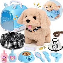 Jouet chien qui marche avec laisse - Peluche qui aboie Jouet chien qui marche avec laisse - Peluche qui aboie