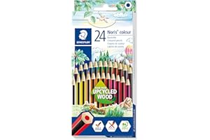 Staedtler - Noris Colour 185 - Double Layer 24 Colour Wopex Crayons Cardboard Case Assorted Colours