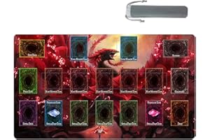 WSRXDMSN ygo spielmatte playmat Gummimatte Duell Matte Gaming Wettbewerb Pad Matte Karte Binder Deck 23.6x13.7in (6)