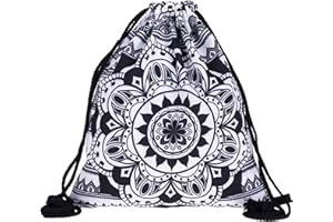 PREMYO Borsa da Palestra Sacca Zaino Sportiva con Scritta Stampa Borsone Zainetto Chiusura a Cordoni Gym Bag