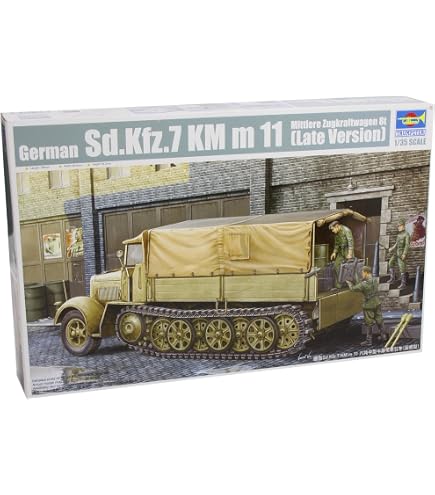 Trumpeter 01584 – Maquette Sd.Kfz.8 Blindé 12t – Kit Détaillé Pour Modélisme Dès 14 Ans