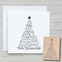 Weihnachts Stempel Schlitten - Holzstempel Für Karten & Geschenke