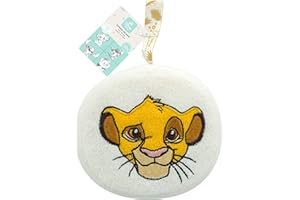 Disney Baby Esponja de Baño Bordada Simba - Accesorio Espuma de Baño, Ducha - Edición El Rey León - Ultra Suave Cuerpo Bebé, Niño - Limpieza Suave y Eficaz - Producto Oficial Disney