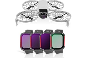 STARTRC PHOTO ND/CPL Filter Set für DJI Flip Filter Zubehör, ND16/ND64/ND128/CPL Drone Lens Filter, Multi Coated HD Optical Glass 4 Pack