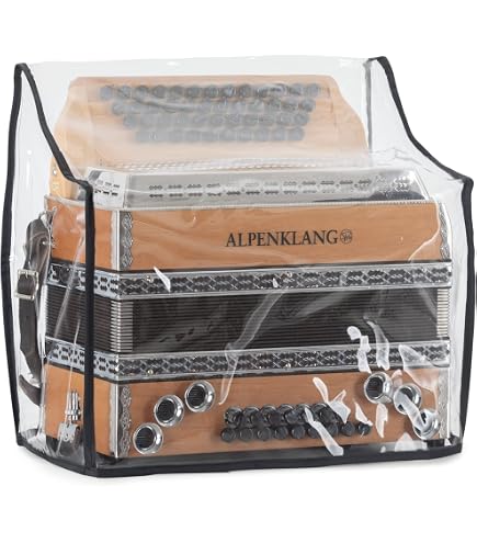 thumbnail image 2 of Alpenklang Accordion Case For 72 Bass – Wood Core, Faux Leather, Lockable, Plush Interior (Black) 2 of 10