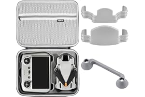 iEago RC Mini 3 Pro Case Carrying Case Hard Shell Portable Storage Bag Waterproof Travel Handbag with Propeller Holder and Joystick Protection Cover for DJI Mini 3 Pro RC Drone Accessories, Grey