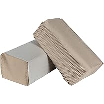 Commerline 10.000 vellen papieren handdoeken, 25 x 23 cm, ZZ-gevouwen handdoekpapier voor dispenser, 1-laags wegwerphanddoek van papier, vouwhanddoeken voor toiletten, hygiënische handdoeken voor