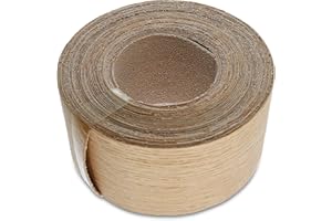 WoodPress® 50 mm Bois de Chêne Rouge Véritable Bande de Chant en Placage Préencollé – Rouleau de 7,5 m – Application à Repasser facile à faire soi-même, couvre le bord d'un panneau MDF standard