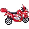 Hlx-Nmc 3-6 Years 6v Single Motor Rechargeable Battery Operated 3 Wheel Fun Bike for Kids - Red