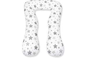 Amilian Cojín de lactancia, cojín para dormir de lado, cojín para embarazo, cojín de lactancia, cojín de lactancia, XXL