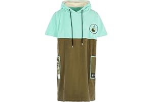 WAVE HAWAII Poncho Agueda - Accappatoio da Surf per Adulti in 95% Cotone - Telo da Bagno Indossabile per Uomo e Donna - Taglia Unica per Adulti (160–190 cm) - Aiuto Cambio per Nuoto, Spiaggia, Doccia