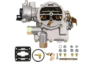 THUNDERMINGO Marine Carburetor for Mercruiser 3.0L 2.5L 2 barrel Carburetor 4 CYL Engines Mercarb Carb with Jets Long Linkage and Gaskets Electric choke,Replace 3310-864940A01 Base Bolt Pattern 3 3/4 X 2 inches