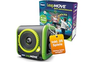 Vtech LeapMOVE – Interaktives Videospiel-System ohne Controller – Fördert die Bewegung – Mit 30 vorinstallierten Lernspielen und verschiedenen Lerninhalten – Für Kinder von 4-12 Jahren
