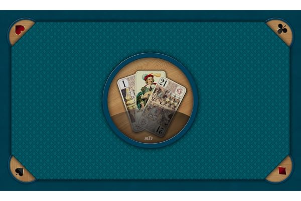 MTJ® - Tapis Tarot Prestige 3 Bouts - Matière Jersey Néoprène - Fabrication Française (Bleu, 100x60 cm)