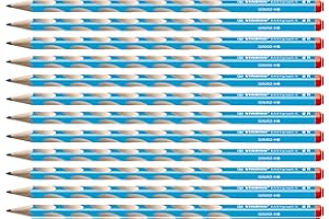 STABILO EASYgraph S - Matita Ergonomica triangolare Sottile - per Destrimani - Azzurro - Confezione da 12 - Gradazione HB