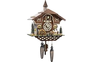 Cuckoo-Palace Orologio a cucù al Quarzo-Movimento Chalet-Style 26cm