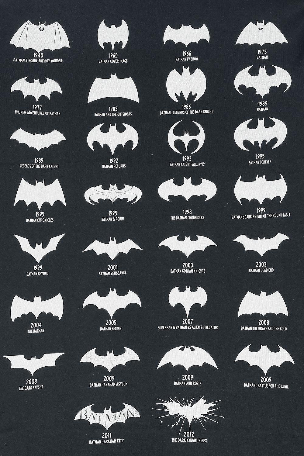 Batman-Herren-T-Shirt-All-Logo