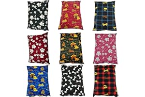 Voice7 Extra Large Dog Bed Pillow Washable Cover Filled With Removable Zip - Pet Cushion Cover And Pillows Random Colors (Complete Dog Bed - X Large 56 inches x 37 inches)