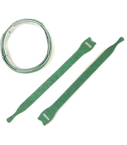 Hook And Loop Tape Adhesive Strip Heavy Duty Stick On Tape Cable Ties Strap Reusable Strong And Secure Sticky Fastener Home Kitchen Office Garage Organizer Green Each Roll Size 2.5mX1cm(Pack Of 3Roll