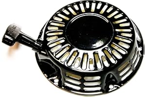 HOLZER Avviatore a fune per motori a benzina da 5,5 CV – 6,5 CV, avviamento manuale Recoil/Nero