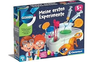 ‎CLEMENTONI Clementoni Galileo Lab – Meine ersten Experimente, spannende Versuche für Vorschulkinder, Experimentieren mit Farben, Gewichten & Maßen, für kleine Forscher ab 5 Jahren von Clementoni 59266