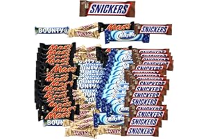 FABULOUZ Bounty Snickers Mars Milky Way Twix 71 Mixed Chocolate Bars Bulk | Christmas Chocolates Hampers | free 40 Gm Snickers | Chocolate Gift for Men, Woman & Kids | Party Bag Filler | 1.4kg Chocolates Bulk