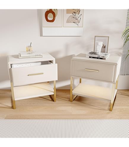 Lot De 2 Tables De Chevet En Cannage - Bohème - 40x39x70cm Couleur Bois