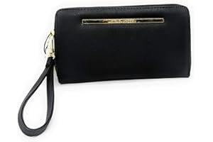 Steve Madden Bzippy Geldbörse mit Reißverschluss, Schwarz, Medium