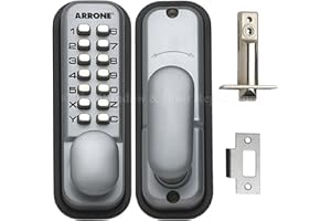 Hoppe 87128205 Arrone AR/D-195MC. Cerradura de Puerta Digital con botón