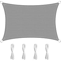 MVPower rechteckiger Sonnensegel 3 * 4m, Sonnensegel für den Außenbereich, Polyester-Oxford, UV-Schutz, geeignet für…