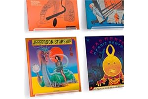 Hudson Hi-Fi LP Vinyl Record Wall Display Shelves - Display Your Daily Listening in Style - Clear Acrylic - Six Pack