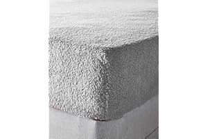 VALUE COMFORT HOME Super Soft TEDDY BEAR Fur Sherpa Fleece Winter Warm Fitted Sheet Bedding Bed Linen | Choice of 11 Colours 4ft Silver