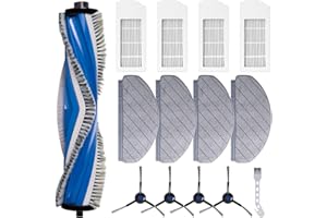 JEGEHOYO Kit di accessori di ricambio per aspirapolvere robot ECOVACS DEEBOT N20 / N20 Plus / N20 Pro Plus, 1 spazzola principale, 4 filtri, 4 panni, 4 spazzole laterali, 1 spazzola per la pulizia