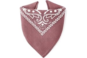 ...KARL LOVEN Bandane 100% cotone per donna uomo Bambini fazzoletto da collo bandana originale motivo paisley copricapo sciarpa per capelli collo polso testa cravatta motociclista…