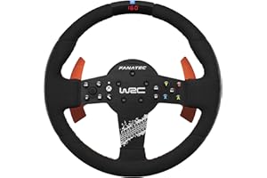 FANATEC CSL Elite Volant de Course WRC Xbox Rallye Sim sous Licence Officielle – Alcantara Prise, RevStripe Intégré, Palettes de Changement Amovibles pour PC, Xbox Series X|S, Xbox One
