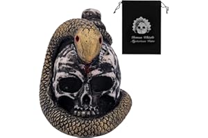 BOXOB Screaming Aztec Death Whistle, 125 Decibels + Loudest Mexican Death Whistle with Drawstring Pouch Snake Winding Design Authentic Human Sounding Screams for Collectible Halloween Gag Gift