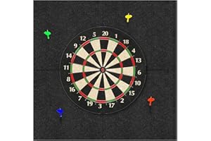 Btstil 6 Pcs Dart Board Wall Protector, 60x60cm Self-Adhesive Felt Dartboard Wall Protection, Cork Spliced Wall Surround Board Backer for Wall Protection