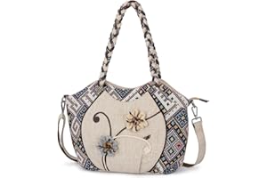 AULUDA Bohemia etniczny styl torba na ramię dla kobiet, bezdomna torba kurierska. Torebka hobo dla dziewczyny