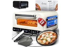 ‎GIU GIU Electric Pizza Oven - Strong Electric Oven for Neapolitan Pizza | Oven, Pizza Oven, Electric, Electric Oven | Over 400 Degrees FusionHeat Tech | Enjoy Stone Oven Taste at Home