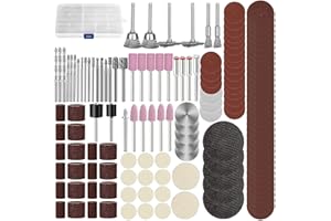 Linkstyle 141 PCS Rotary Tool Accessories Kit, 1/8 Inch Shank Multi Tool Accessories, for Engraving, Grinding, Sanding, Cutting, Polishing