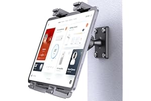 OHLPRO Support Mural pour Tablette 7-11 Pouces, Fixation Murale par Vis, Support Orientable à 360° Compatible iPad, Kindle Fire HD, Galaxy Tab, Switch, et Autres Tablettes