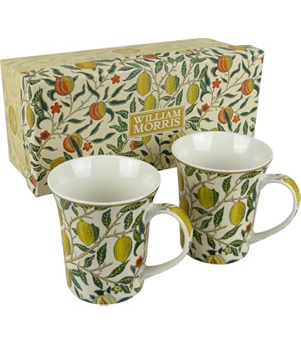 Rose Bloom Mugs Set Of 2 Fine Bone China Pink Roses Blue Version Mugs - View #5