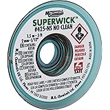 MG Chemicals 425-NS Tresse à dessouder No Clean Super Wick ™, 1,5 m de long x 2 mm de large