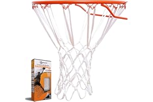 BETTERLINE Better Line Premium Quality Professional Basketball Net All-Weather Heavy Duty Net, 12 Loops (White)