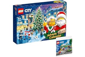 BRICKCOMPLETE LEGO City - Set da 2 pezzi, 60381 LEGO City Calendario dell'Avvento 2023 e 30588