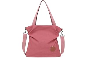Myhozee Borsa Donna Tracolla,Borse Mano Donna Borse a Spalla in Tela Borsetta Vintage Shopper Messenger Bag Multifunzione per Shopping Scuola Viaggio