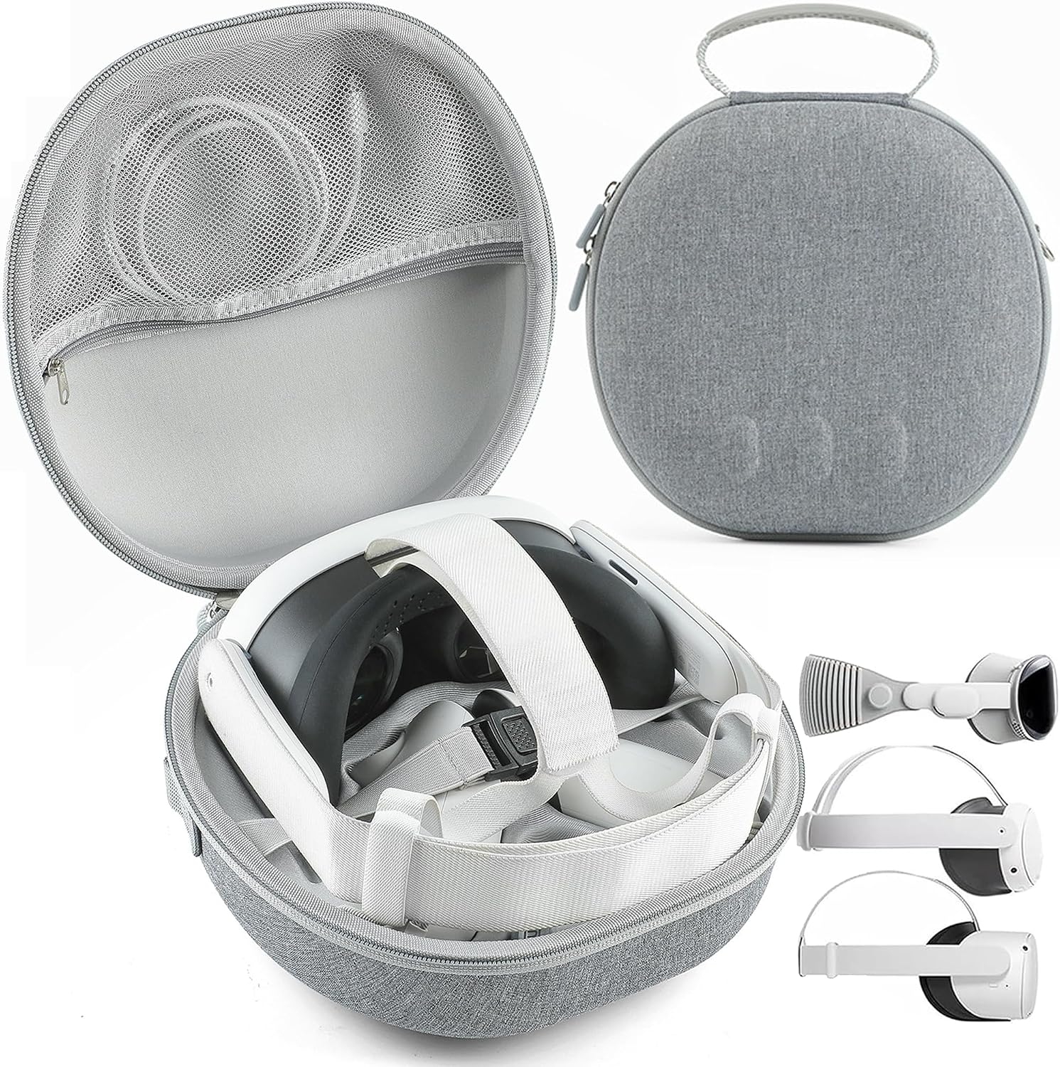 MINGZE Funda Rígida, Transporte Estuche Protectora para Meta 3, Accesorios Auriculares VR Controlador Correa Elite Gafas de Realidad