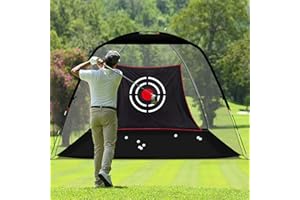 KAIDIDA Golf Practice Hitting Net for Backyard & Indoor Use, Heavy Duty, Portable, White