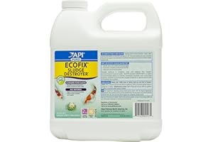 API Nettoyant pour Boue de Bassin Ecofix - Clarificateur d'eau et Traitement des boues - Bouteille de 1,89 l - Blanc